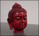 buddha head candle